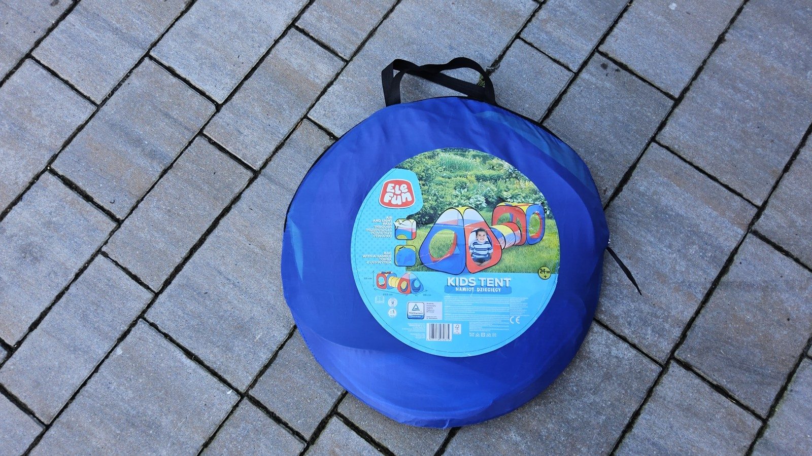 Namiot dla dzieci Ele Fun z tunelem – komplet – zdjęcie 1